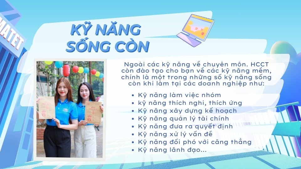 Cao đẳng từ xa HCCT không những đào tạo kỹ năng chuyên môn mà còn đào tạo kỹ năng sống còn khi làm việc