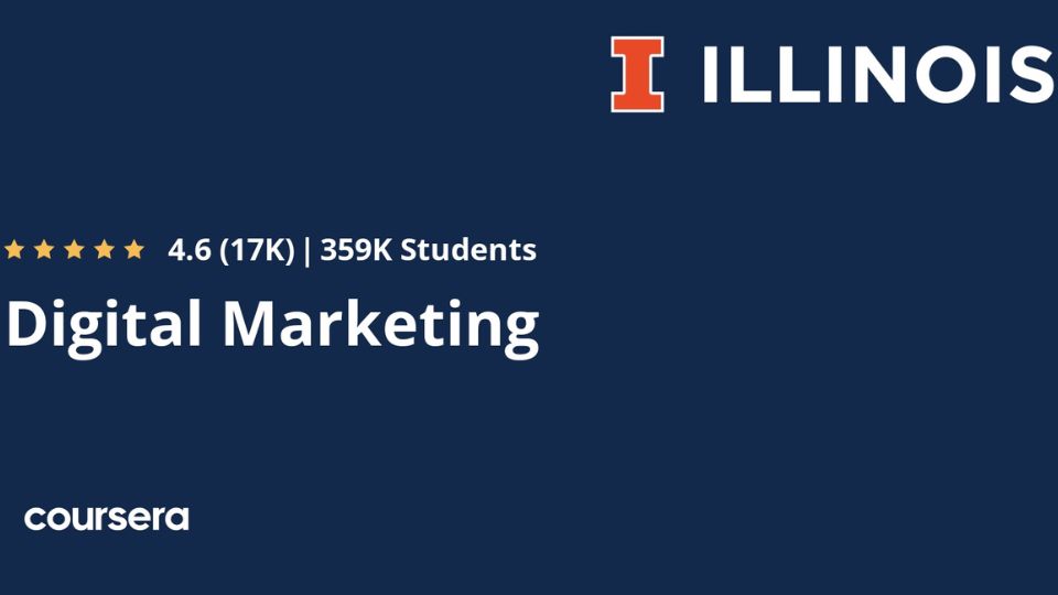Coursera là khóa học Marketing online miễn phí đến từ University of Illinois