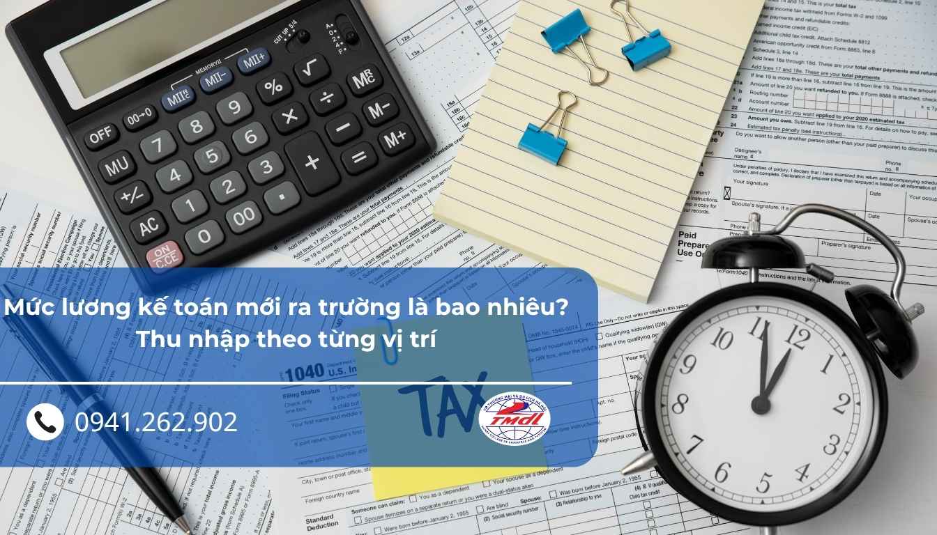 Mức lương kế toán mới ra trường là bao nhiêu? Thu nhập theo từng vị trí